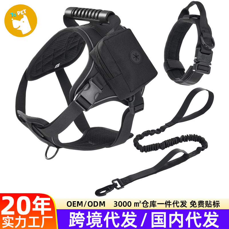 AyalaPet 3-in-1 No-Pull Dog Harness and Leash Set - Multifunctional Reflective Pet Vest - Adjustable Escape-Proof Walking Harness for Small, Medium & Large Dogs